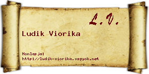 Ludik Viorika névjegykártya